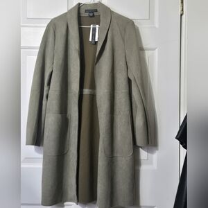 Joan Vass Khaki Trench Coat